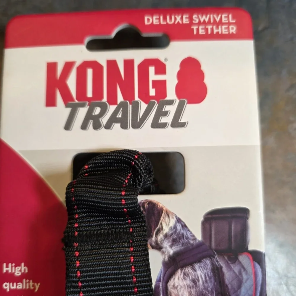 KONG Travel Deluxe Swivel Tether Seatbelts for Dogs NEW
